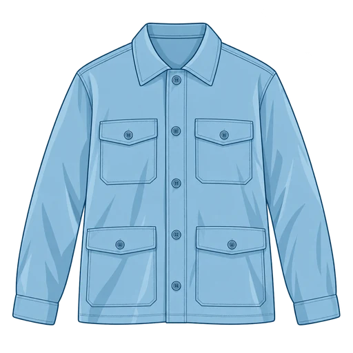 Powder-blue field jacket