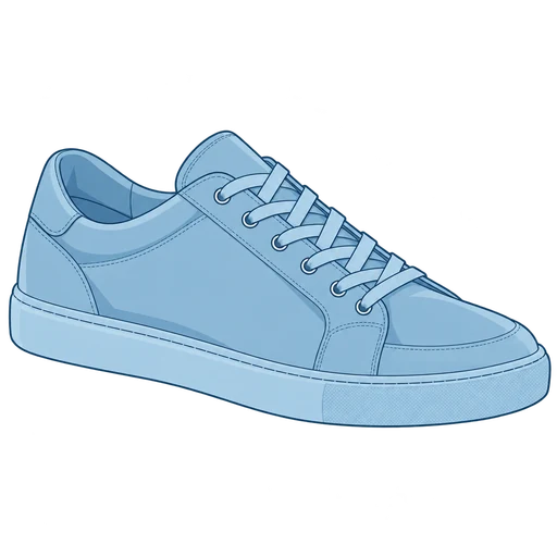 Powder-blue low-top sneaker